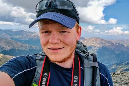 Michael Mangin on Torrey's Peak, Colorado